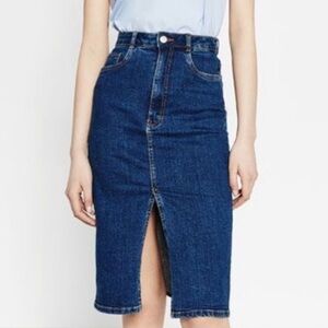 Zara Trafaluc Denim Jean skirt sz Large